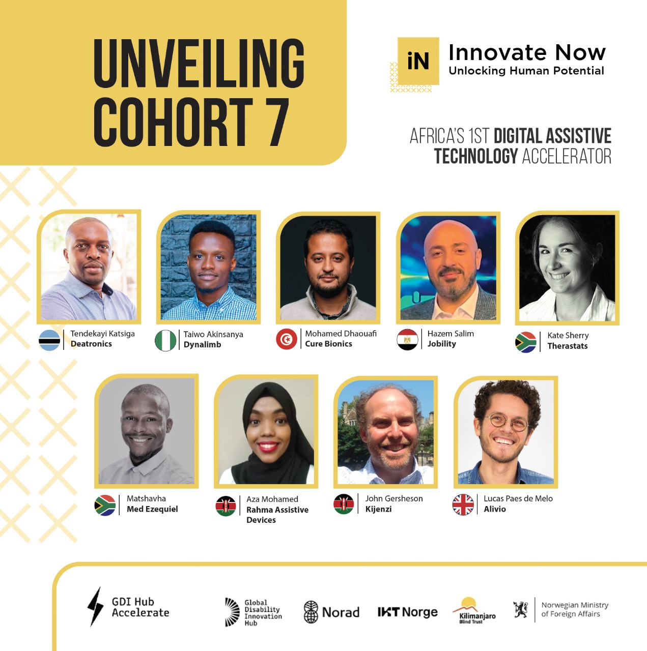 Innovate Now accelerator announces its seventh cohort of Assistive Technology innovators, with a focus on mobility for children and the elderly.