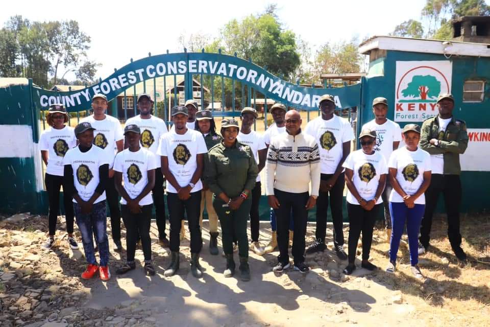 DKF VOLUNTEERS AT NYANDARUA OL KALOU KFS CENTRAL TREE NURSERY