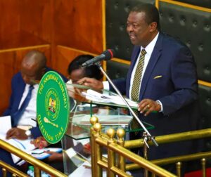 Prime cabinet secretary Musalia Mudavadi in the National Assembly during the questions and answers session.