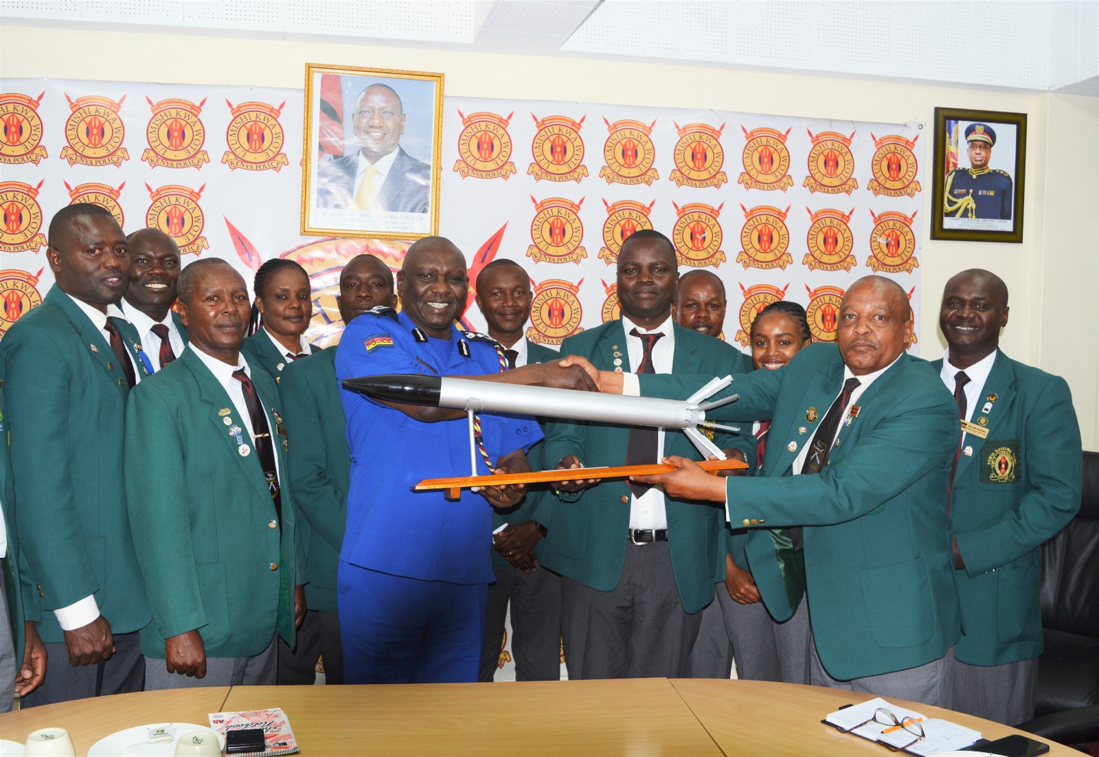 DIG Receives Trophies From The Kenya Shooting Team