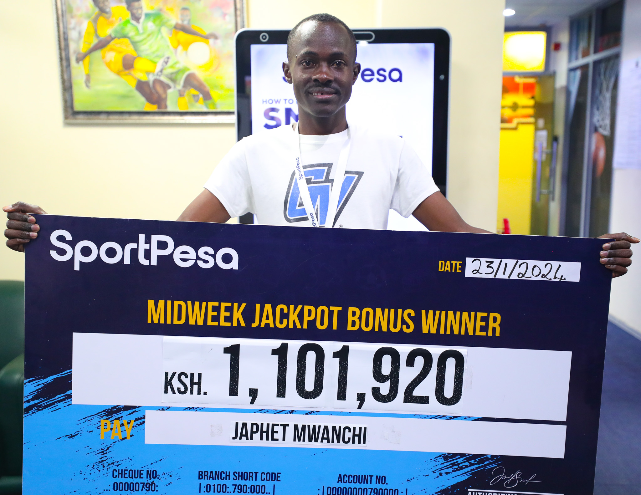 Second Lady Winner Scoops One Million Bob with SportPesa